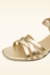 Jana Shoes - Yara Softline Vegan sandaaltjes in goud 3