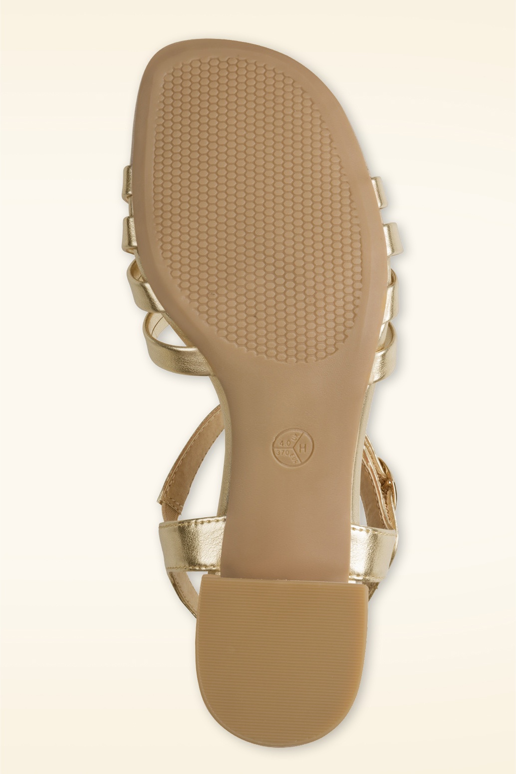 Jana Shoes - Yara Softline Vegan sandaaltjes in goud 5