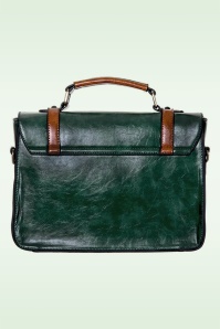 Banned Retro - Buckled and Bowed Messenger handtas in groen 2