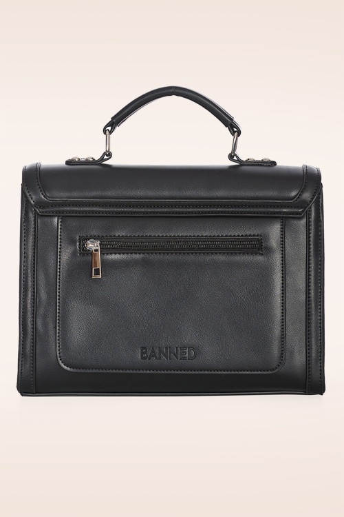 Banned Retro - Mirabelle Messenger schoudertas in zwart 4