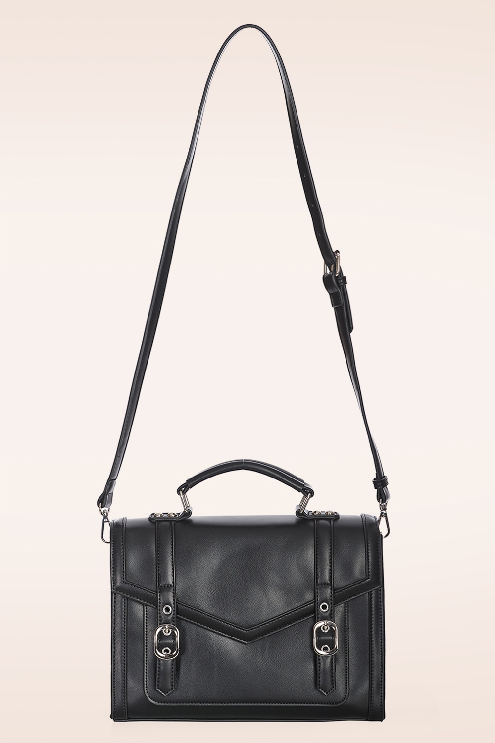 Banned Retro - Mirabelle Messenger schoudertas in zwart 2