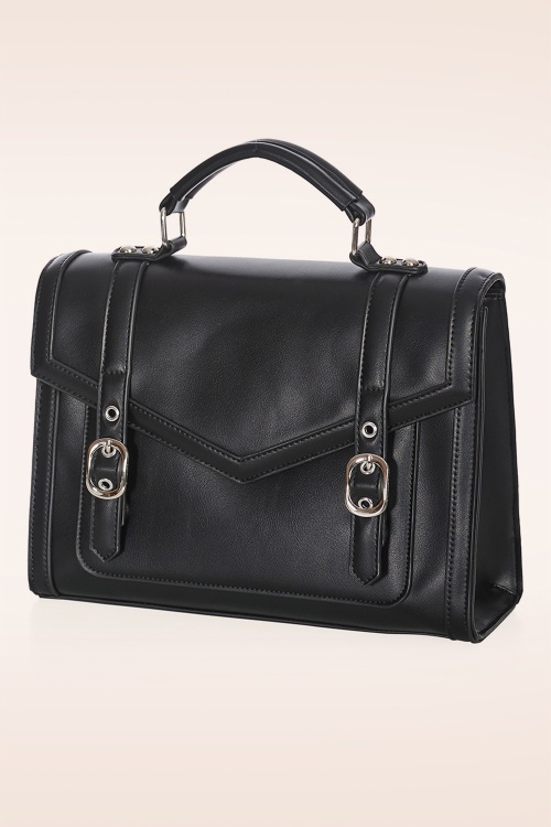 Banned Retro - Mirabelle Messenger schoudertas in zwart 3