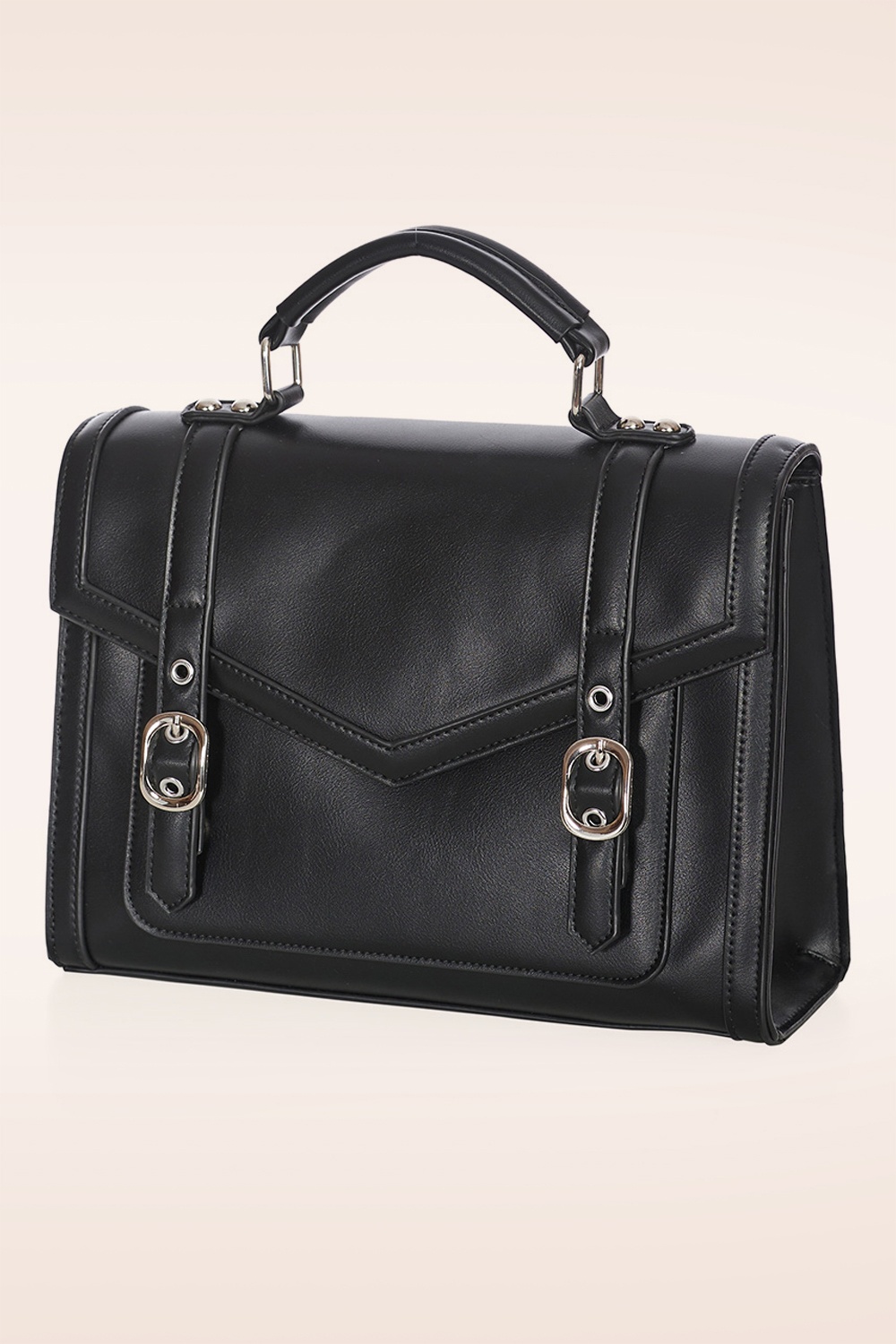 Banned Retro - Mirabelle Messenger schoudertas in zwart 3