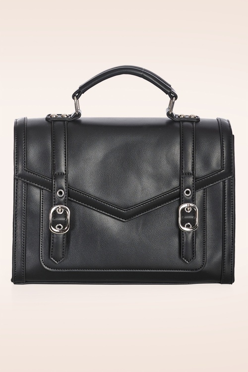 Banned Retro - Mirabelle Messenger schoudertas in zwart