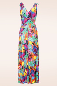 Vintage Chic for Topvintage - Topvintage exclusive ~ Grecian Tropical maxi jurk in multi 3