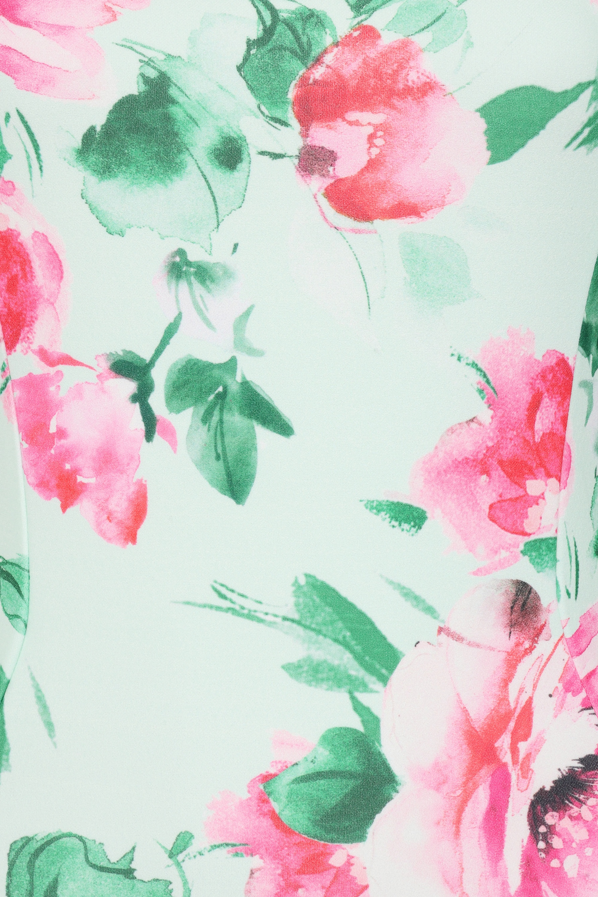 Vintage Chic for Topvintage - Topvintage exclusive ~ Sweet Peony pencil jurk in mint en roze 2