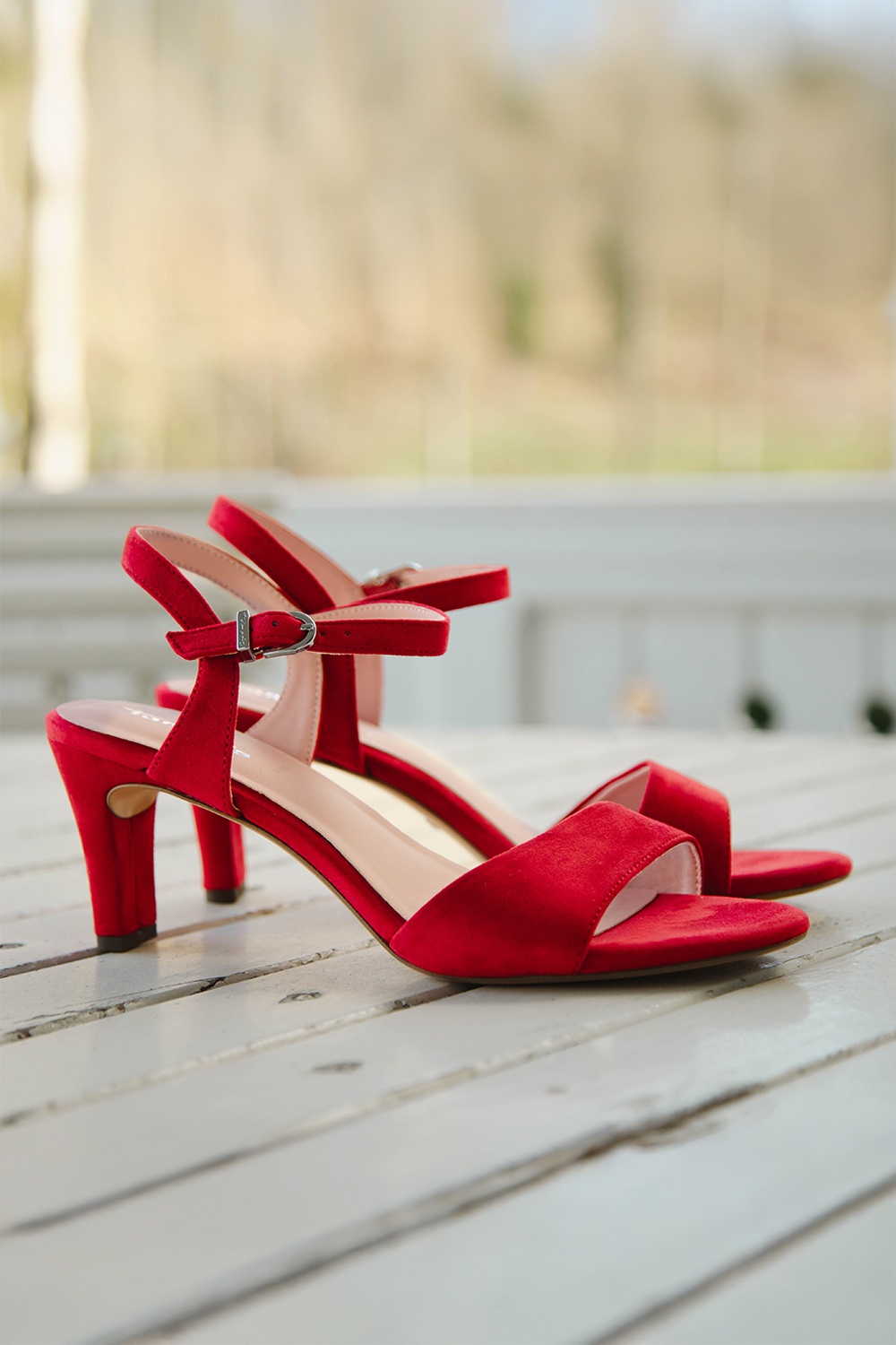 Tamaris - Lesly sandaaltjes in chili rood