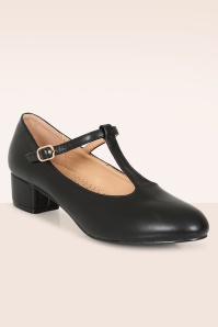 Banned Retro - Mary Jane T-Strap pumps in zwart 2