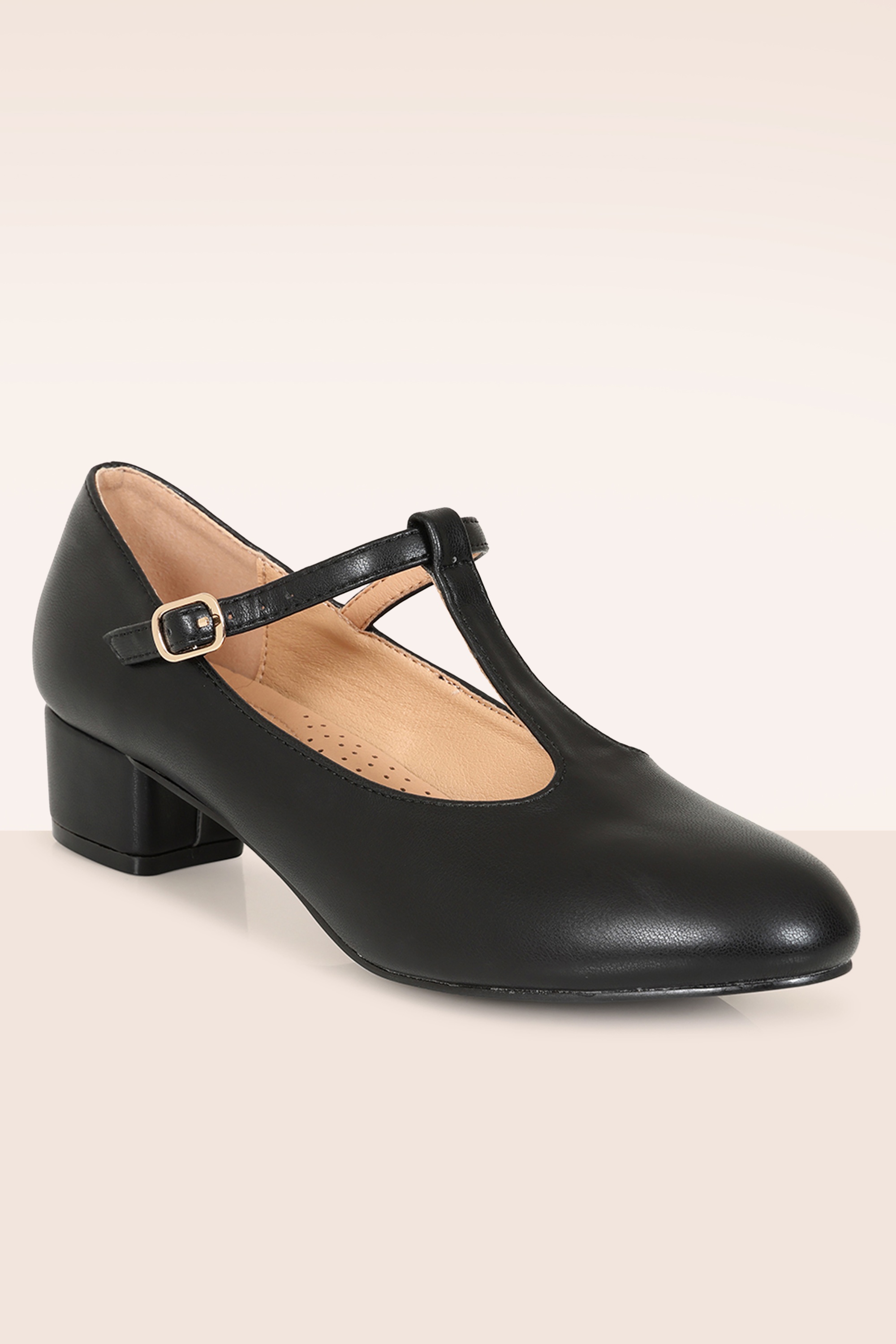 Banned Retro - Mary Jane T-Strap pumps in zwart 2