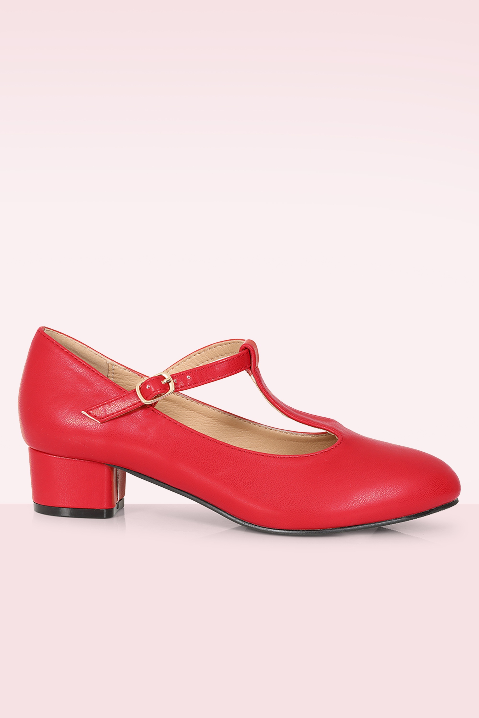 Banned Retro - Mary Jane T-Strap pumps in rood