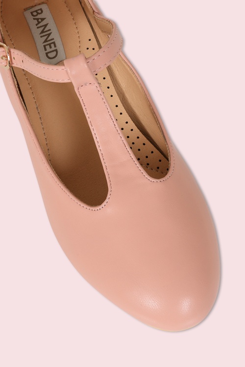 Banned Retro - Mary Jane T-Strap pumps in roze 3