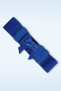 Banned Retro - Play It Right strikriem in koningsblauw