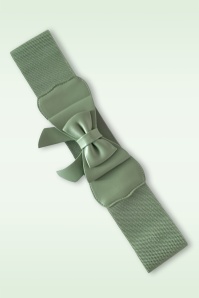 Banned Retro - Play It Right strikriem in saliegroen