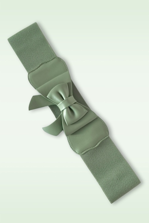 Banned Retro - Play It Right strikriem in saliegroen