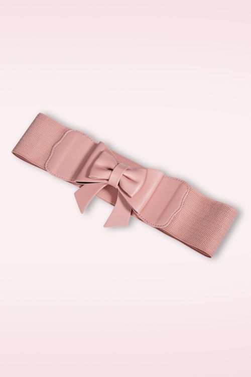 Banned Retro - Play It Right strikriem in poederroze