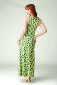 Surkana - Dani gedrapeerde strap jurk in lichtgroen 2