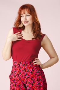 Blutsgeschwister - Let Romance Rule top in kersenrood