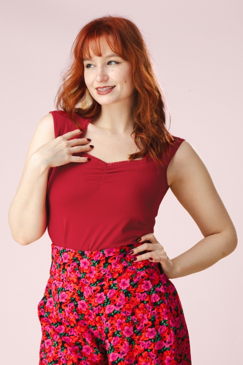 Blutsgeschwister - Let Romance Rule top in kersenrood