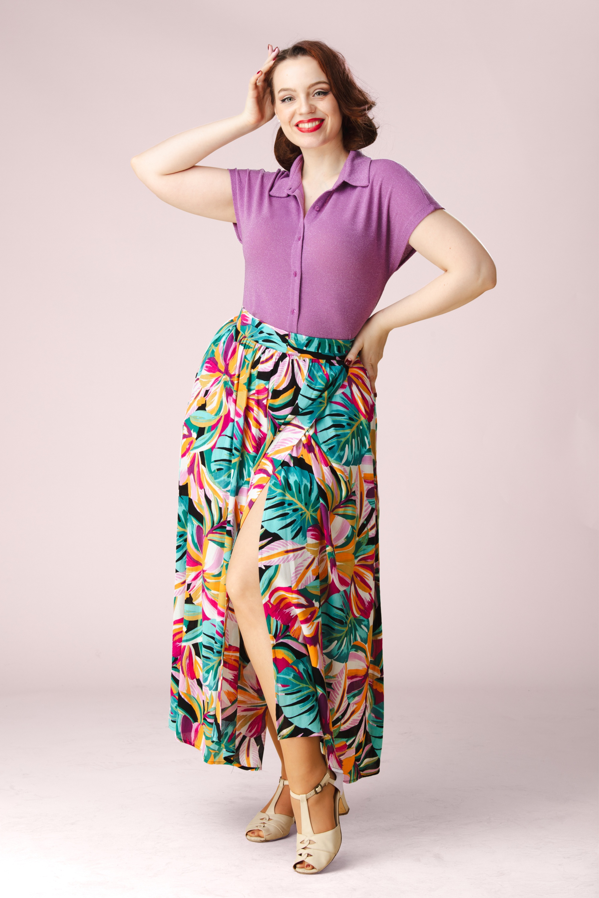 Surkana - Wendy wijde overslag rok in multi