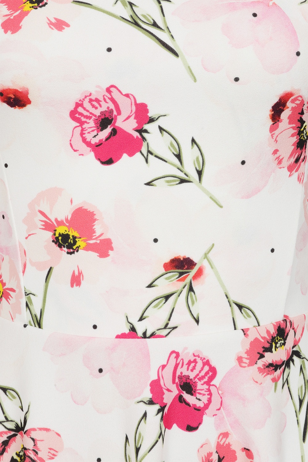 Vintage Chic for Topvintage - Topvintage Exclusive ~ Cindi Rose swing jurk in wit en roze 3