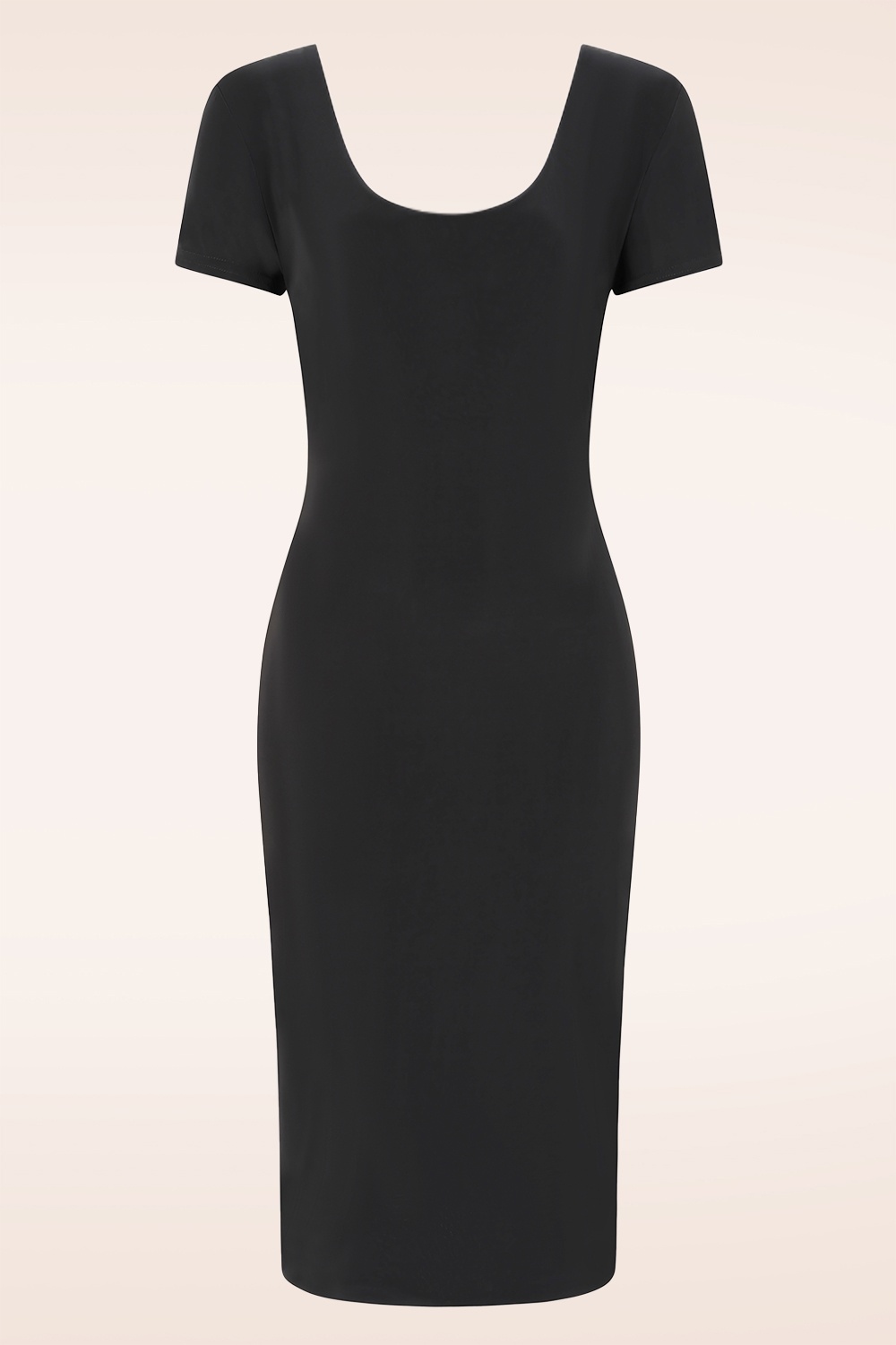 Vintage Chic for Topvintage - Topvintage exclusive ~ Margot Midnight pencil jurk in zwart