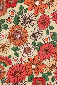 Vintage Chic for Topvintage - Topvintage exclusive ~ Lulu Floral jurk in groen en multi 3