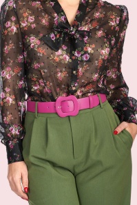 Banned Retro - Rosa-Lee riem in roze 2