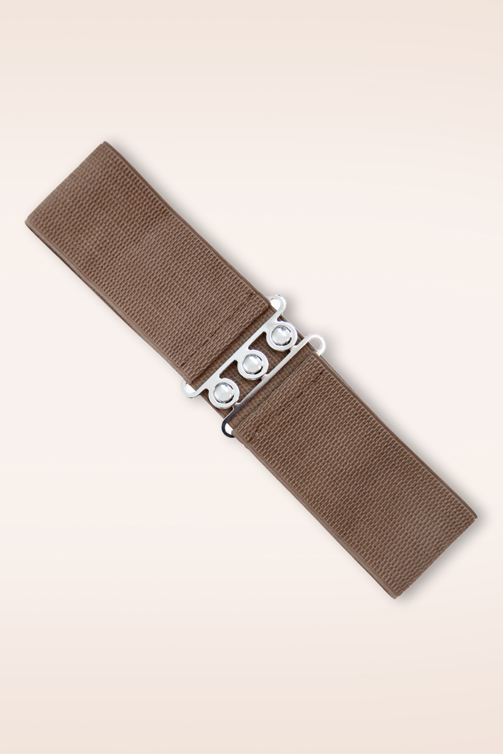 Banned Retro - Lauren Vintage Stretch riem in lichtbruin