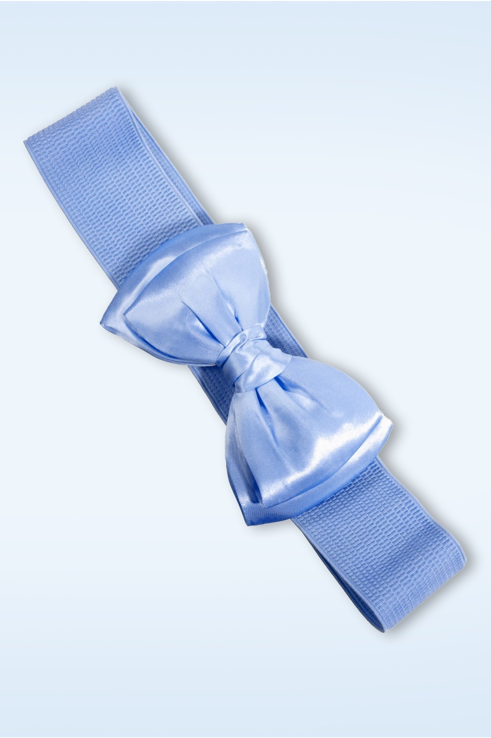 Banned Retro - Bella Bow riem in korenbloemblauw