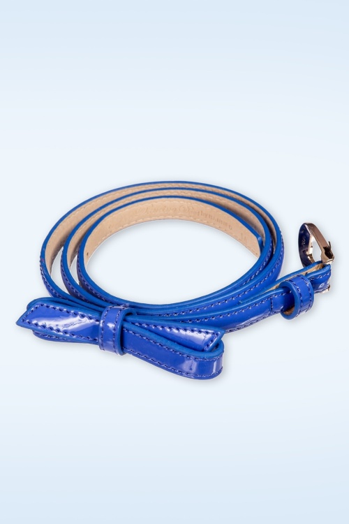 Banned Retro - Gold Rush riem in kobaltblauw