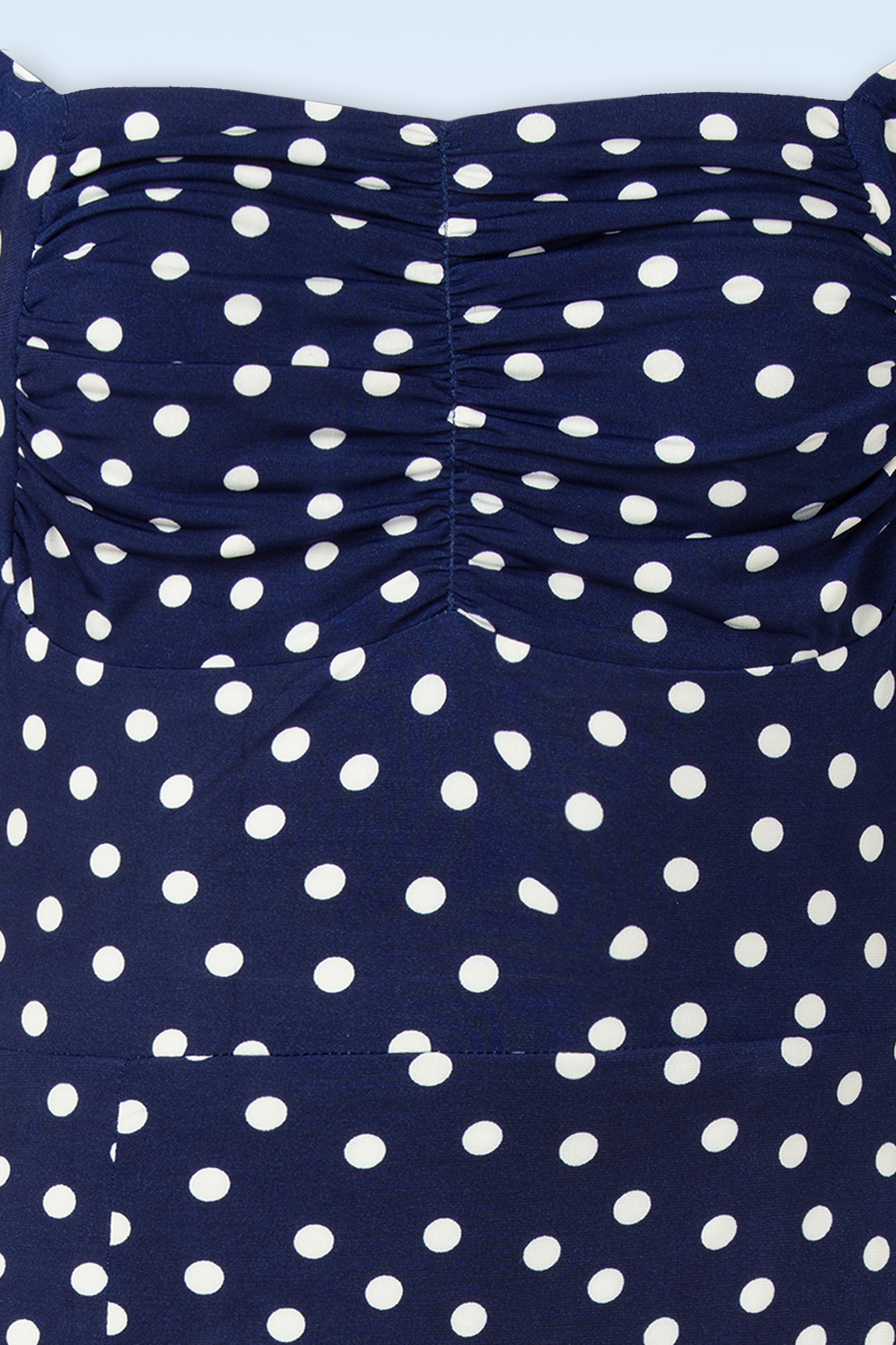 Vintage Diva  - Topvintage exclusive ~ Lilibet Polkadot pencil jurk in navy 4