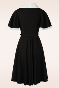 Vintage Diva  - Topvintage exclusive ~ Coco Eliza swing jurk in zwart 7