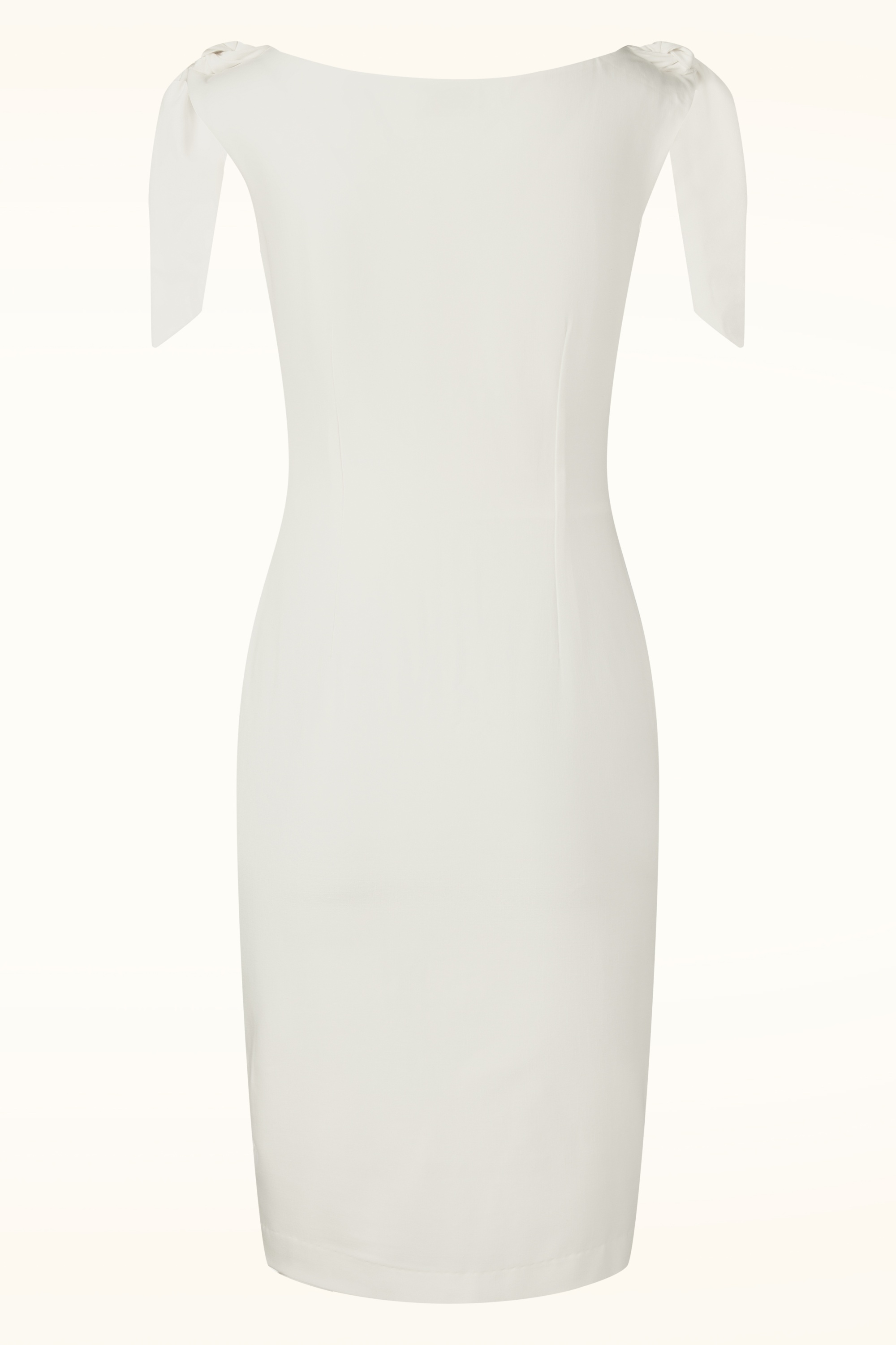 Vintage Diva  - Topvintage exclusive ~ Audrey pencil jurk in crème 7