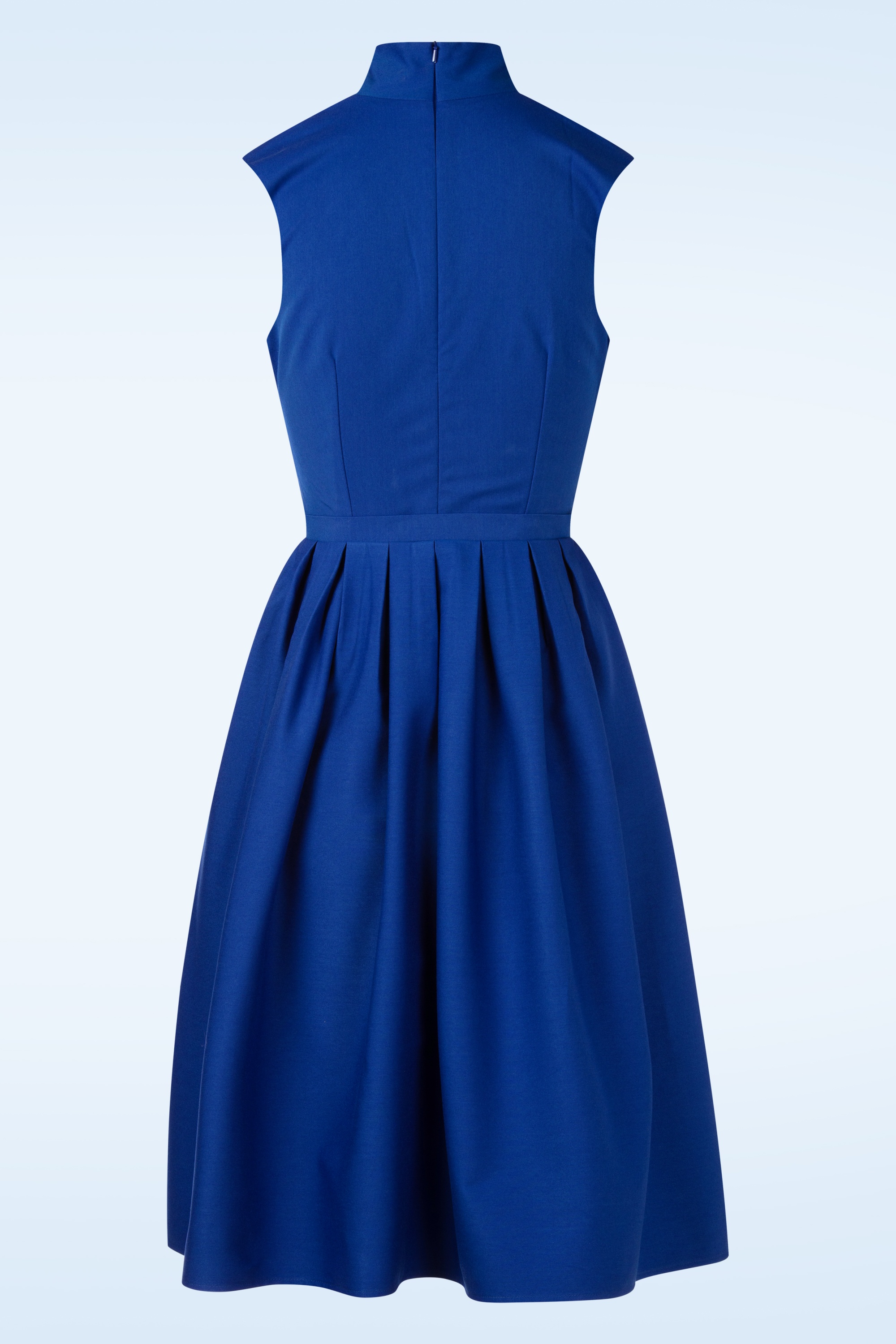 Vintage Diva  - Topvintage exclusive ~ Scarlet pencil jurk met overrok in koningsblauw 8