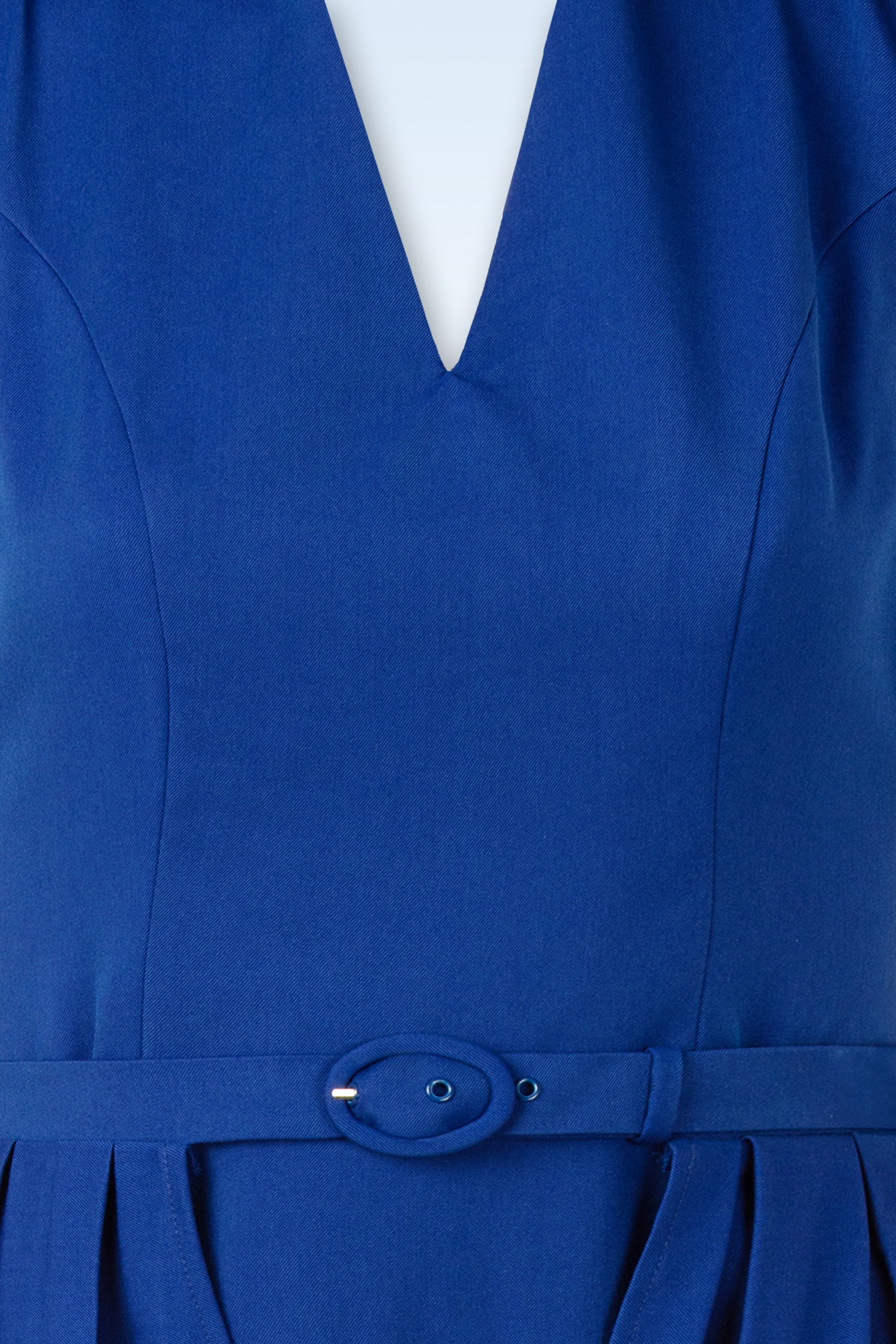 Vintage Diva  - Topvintage exclusive ~ Scarlet pencil jurk met overrok in koningsblauw 6