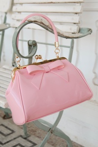 Banned Retro - California Nights lak handtas in roze