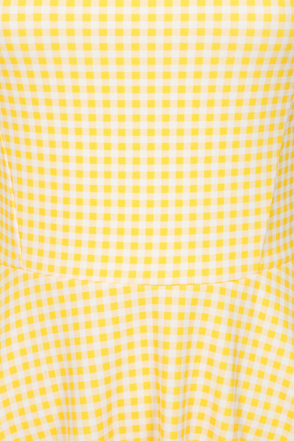 Vintage Chic for Topvintage - Topvintage exclusive ~ Julie Gingham swing jurk in geel en wit 3