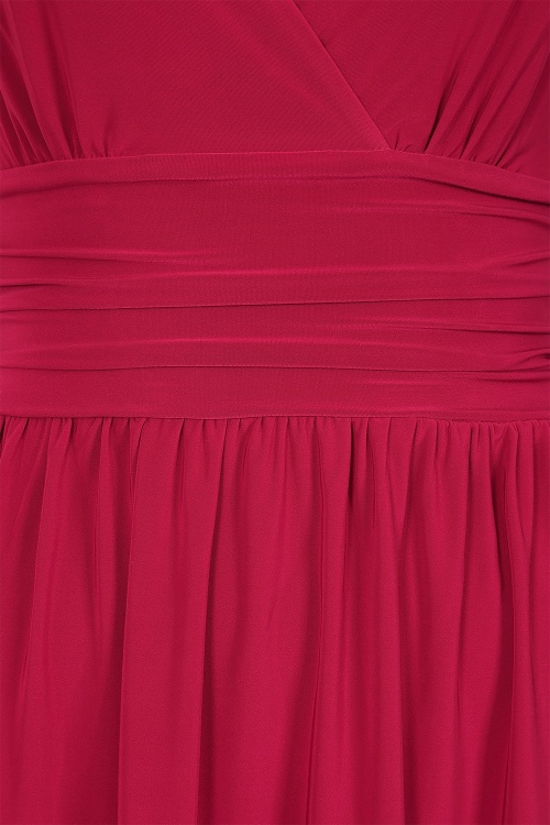 Vintage Chic for Topvintage - Topvintage Exclusive ~ Grecian jurk in rood 3