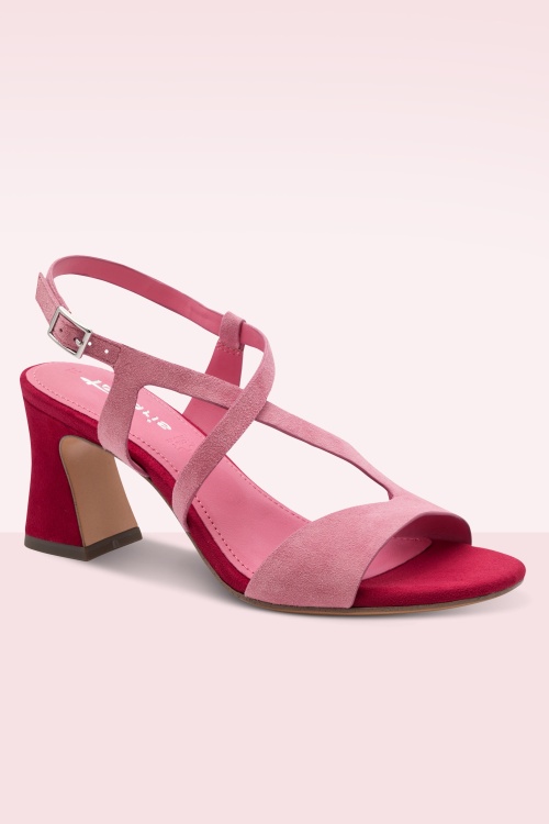 Tamaris - Saraya sandaaltjes in roze combi 2
