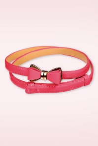 Banned Retro - Ocean Avenue strikriem in flamingo roze