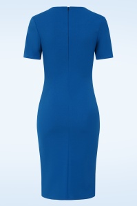 Vintage Chic for Topvintage - Topvintage exclusive ~ Victoria pencil jurk in koningsblauw 3