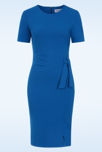 Vintage Chic for Topvintage - Topvintage exclusive ~ Victoria pencil jurk in koningsblauw