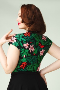 Blutsgeschwister - Mon Cher Cache-Coeur top in Dreaming Under Palm Leaf  3