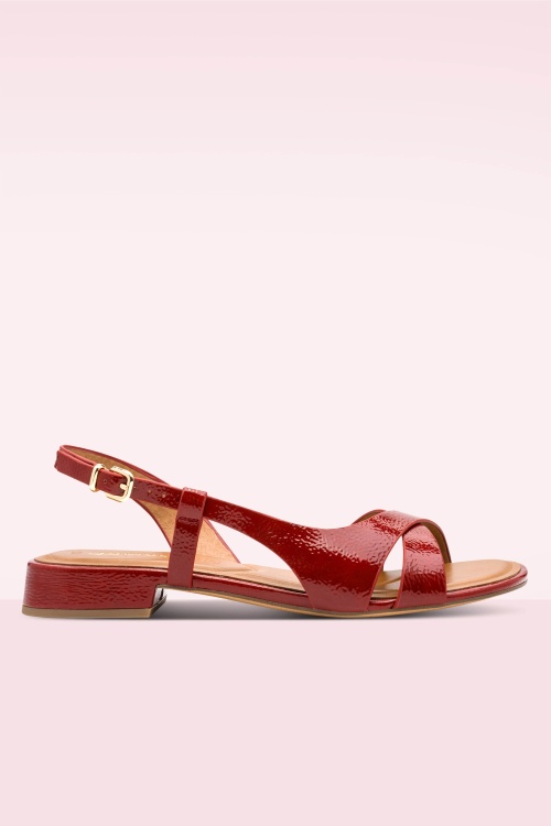 Tamaris - Ripe Shine sandalen in kersenrood