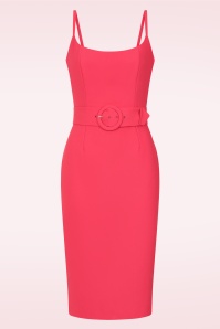 Glamour Bunny - Topvintage exclusive ~ Joanie pencil jurk met bolero in koraal 4