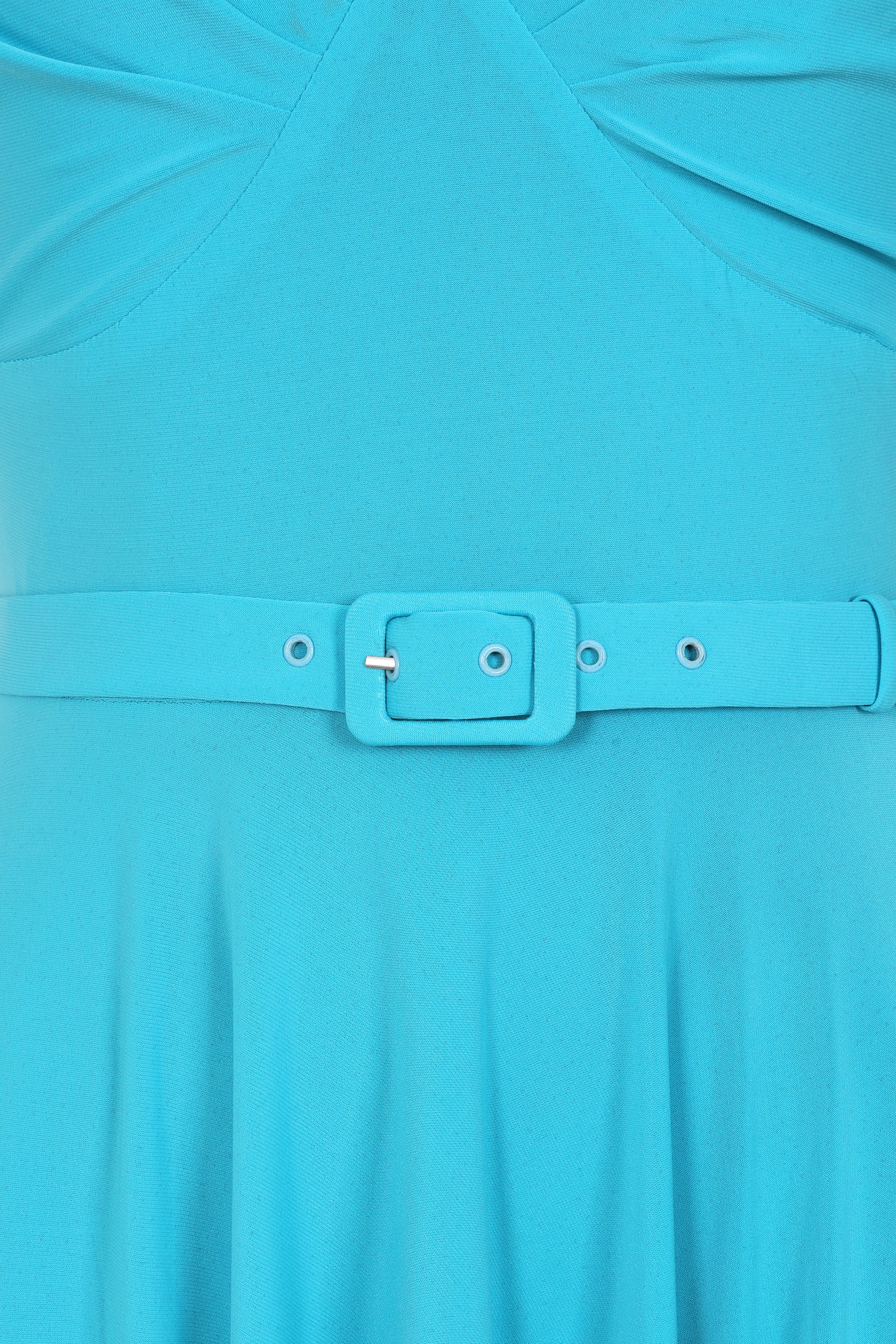 Glamour Bunny - Topvintage exclusive ~ Marilyn swing jurk in hemelsblauw 6