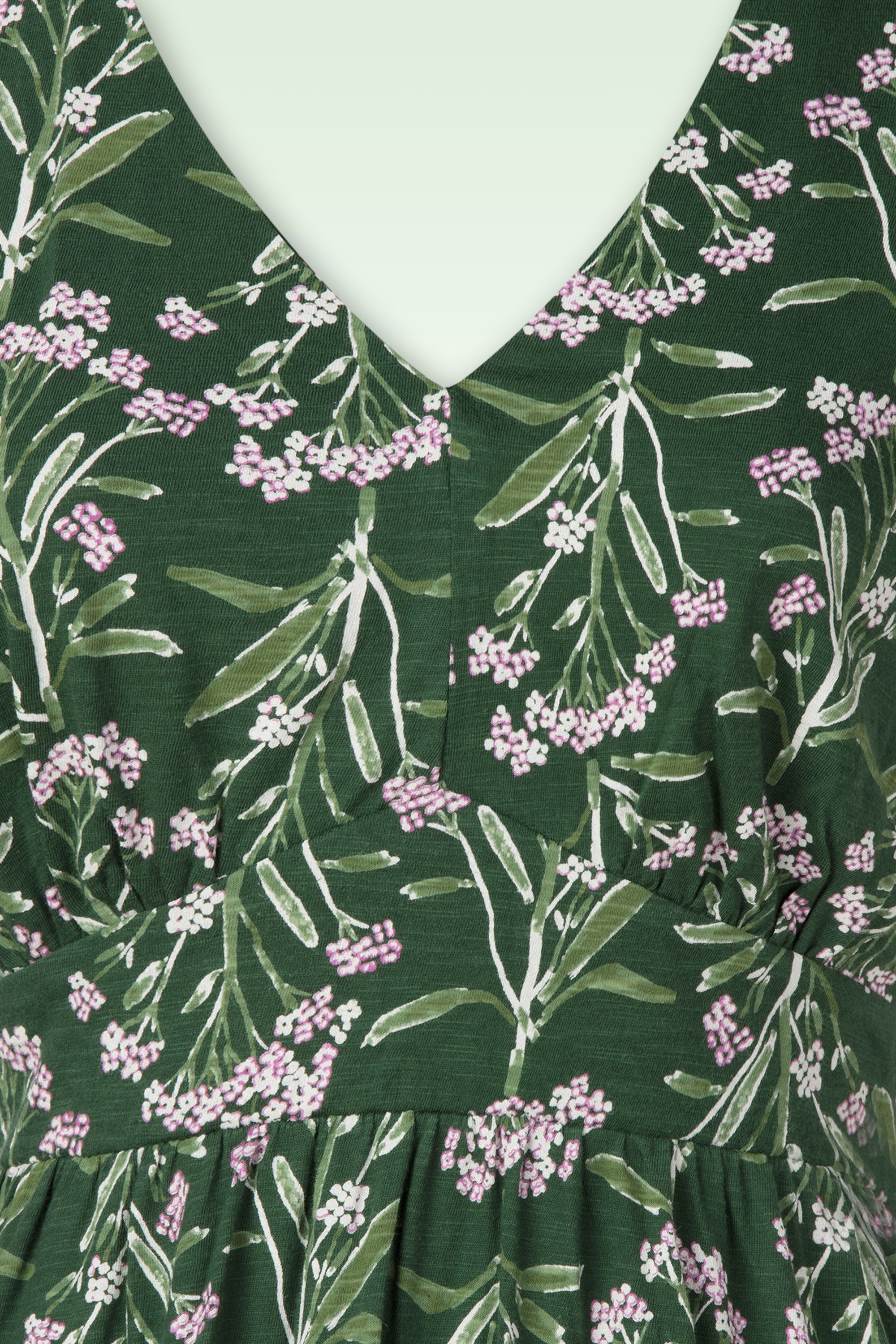 Seasalt - Chateaux Cotton midaxi jurk in yarrow study treetop 2