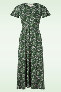 Seasalt - Chateaux Cotton midaxi jurk in yarrow study treetop