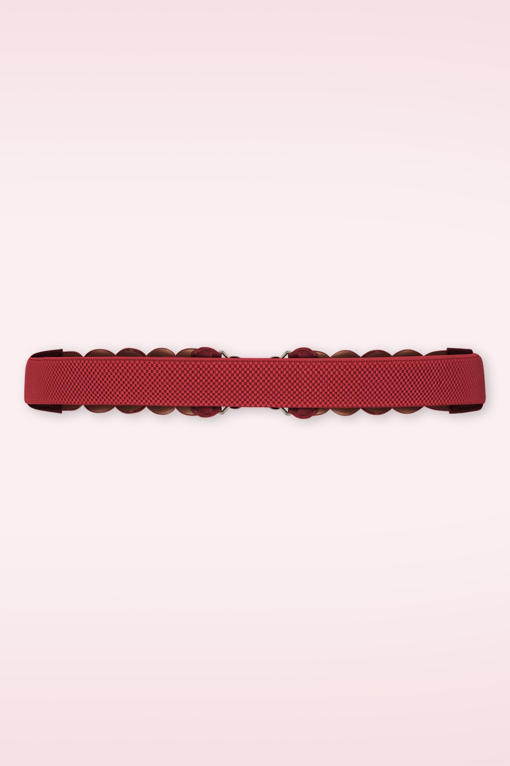 Banned Retro - Audrey stretch riem in bordeauxrood 3