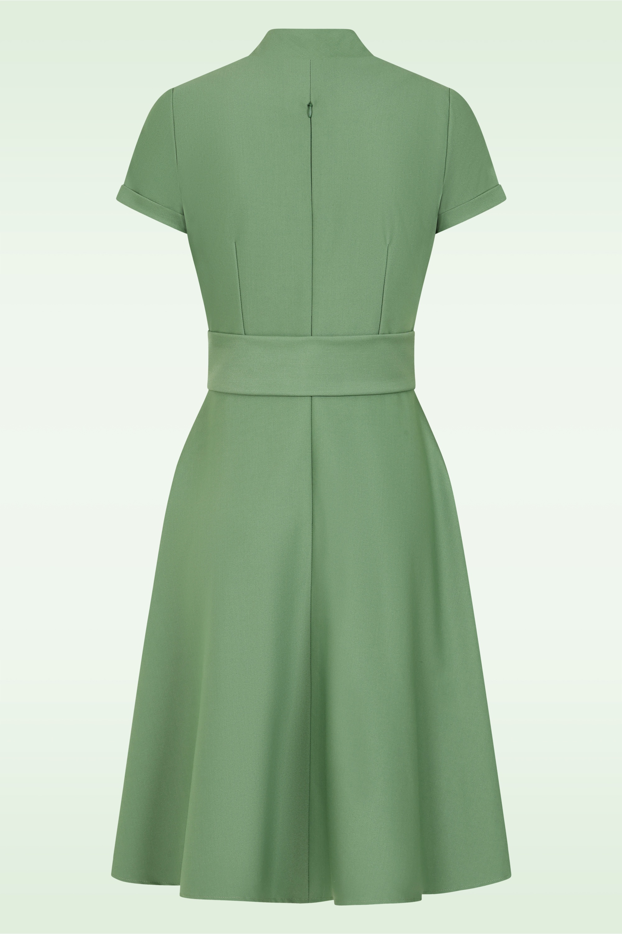 Glamour Bunny Business Babe - Topvintage exclusive ~ Nancy a-lijn jurk in meadow groen 4
